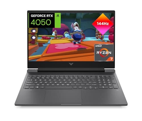HP Victus 16-s0004ns - Computer portatile da gaming da 16,1" Full HD (AMD Ryzen 7 7840HS, 16 GB RAM, 512 GB SSD, NVIDIA GeForce RTX 4050, senza sistema operativo) Black - Tastiera QWERTY spagnola