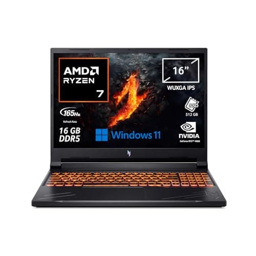 acer Nitro V 16 ANV16-41-R097 Notebook Gaming, NVIDIA GeForce RTX 4060 8 GB GDDR6, Processore AMD Ryzen™ 7 8845HS, Ram 16 GB DDR5, 1024 GB SSD, Display 16" WUXGA IPS 165 Hz, Windows 11 Home