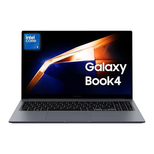 Samsung Galaxy Book4, Intel® Core™ 5 Processor, 16GB RAM, 512GB, Laptop 15.6" LED IPS Full HD, Windows 11 Home, Gray [Versione Italiana]