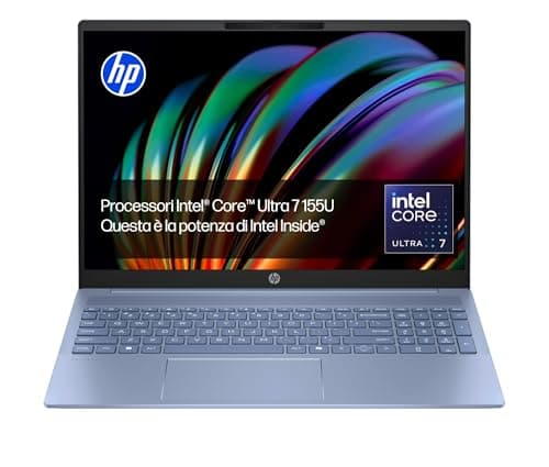 HP Pavilion 16-af0004sl, Intel Core Ultra 7-155U, Intel Evo Edition, AI, RAM 16GB, SSD 1TB, Display 16" 2K OLED 120 Hz 400 Nits, Wi-Fi 6, Privacy Cam 1080p IR TNR, Windows 11, Sky Blue