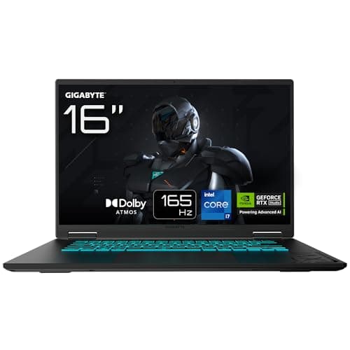 Gigabyte GAMING A16 CWH Laptop - 16", 165Hz WUXGA, Intel Core i7-13620H, GPU RTX 5070, 32GB DDR5, 1 x SSD Gen4 da 1TB, DOS, Garanzia di 2 anni, Dolby Atmos, GAMING A16 CWHI3IT864SD