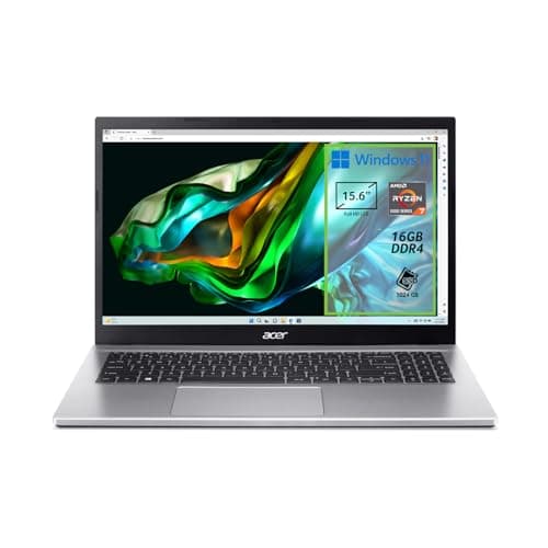 acer Aspire 3 15 A315-44P-R1EP PC Portatile, Notebook, Processore AMD Ryzen 7 5700U, RAM 16 GB DDR4, 1024 GB PCIe NVMe SSD, Display 15.6" FHD LCD, Scheda Grafica AMD Radeon, Windows 11 Home, Silver