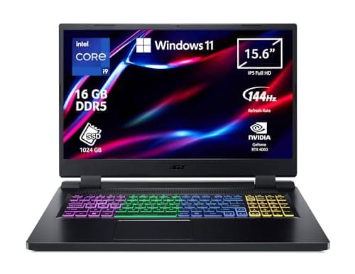 Acer Nitro 5 AN515-58-94DQ Notebook Gaming, Processore Intel Core i9-12900H, Ram 16 GB DDR5, 1024 GB SSD, Display 15.6" FHD IPS 144 Hz LED LCD, NVIDIA GeForce RTX 4060 8 GB, Windows 11 Home
