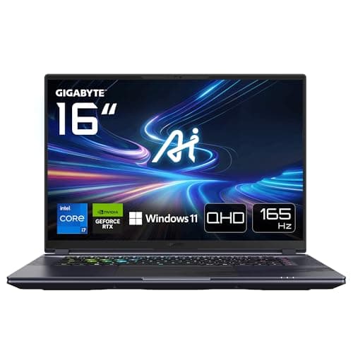 Gigabyte AORUS 16X 9SG Laptop Gaming - 16 Pollici, 165Hz WQXGA, Intel i7-13650HX, RTX 4070, 32GB DDR5 4800MHz, 1x 1TB SSD Gen4, Windows 11 Home, 2 Anni di Garanzia, AORUS 16X 9SG-43ITC54SH