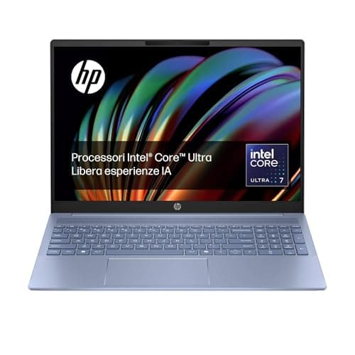 HP Pavilion 16-af0004sl, Intel Core Ultra 7-155U, Intel Evo Edition, AI, RAM 16GB, SSD 1TB, Display 16" 2K OLED 120 Hz 400 Nits, Wi-Fi 6, Privacy Cam 1080p IR TNR, Windows 11, Sky Blue