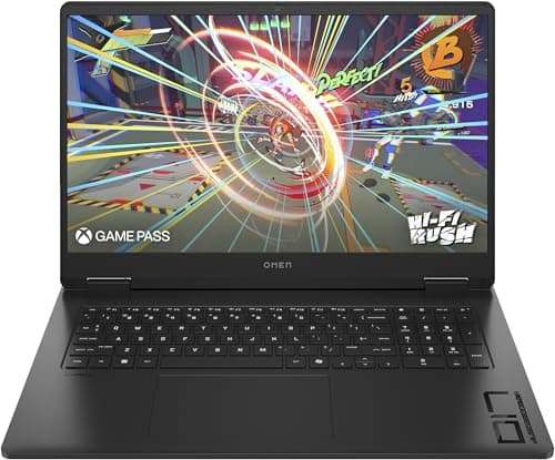 HP Omen Gaming Laptop | Display FHD da 17,3 pollici - 144 Hz | AMD Ryzen 5 8645HS | 16 GB DDR5 RAM (2 x 8 GB) | SSD da 512 GB | NVIDIA GeForce RTX 4050 (6GB) | QWERTZ | Windows 11 | 3 mesi GamePass |