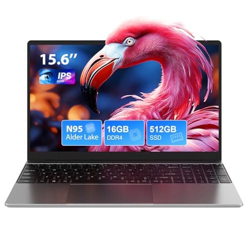 PC Portatile 15.6 Pollici 16GB DDR4 512GB SSD, Win 11 Notebook con Quad Core N95(Fino a 3,4 GHz), 1920 * 1080 IPS FHD Portatile Laptop con WiFi 5, HDMI, 2*USB-3.0, Type-C, Mouse Inclusi