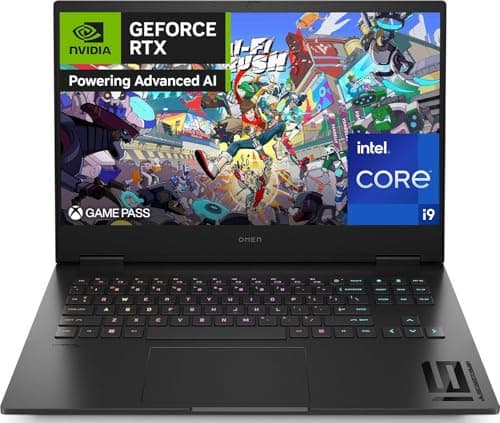 HP OMEN 16-wf1003sl Notebook, Intel Core i9-14900HX, 32GB RAM DDR5, 1TB SSD PCIe NVMe, Display 16,1" FHD 165Hz IPS, RTX 4070 8GB GDDR6, 3 Mesi di PC Game Pass Incluso, Windows 11, Nero