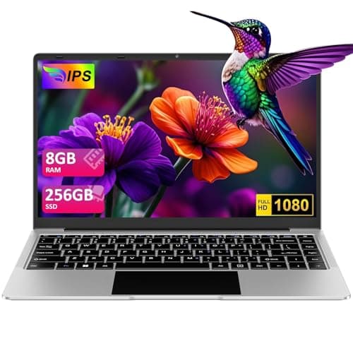 bvate 2025 PC Portatile 14 Pollici Computer Portatile 8GB RAM 256GB SSD RPM 600 Notebook Celeron Fino a 2.8Ghz Laptop Win 11 con Mouse Wireless & Adesivi per Tastiera Italiana-Silver