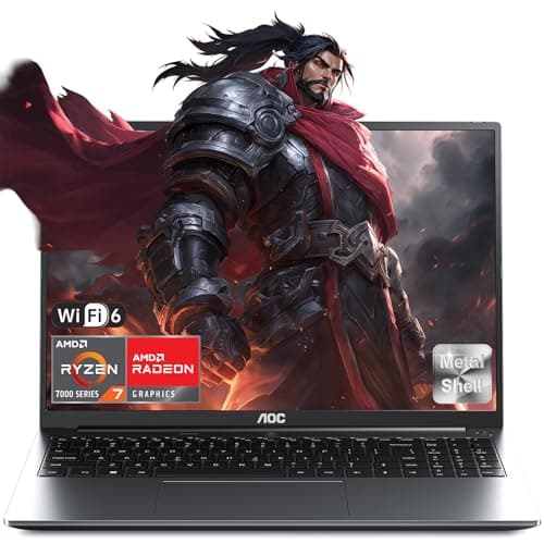 AOC PC Portatile Gaming, Ryzen™ 7 7735HS,Fino a 4,75 GHz,16 GB di RAM DDR5 4800 MHz, SSD da 512 GB,16 Pollici FHD Display,Tastiera Retroilluminata Laptop,WiFi-6