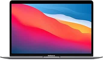 Apple PC Portatile MacBook Air 2020: Chip M1, Display Retina 13", 8GB RAM, 256GB SSD, Tastiera retroilluminata, Videocamera FaceTime HD, Touch ID - Grigio siderale