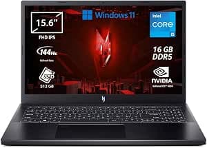 Acer Nitro V 15 ANV15-51-5673 Notebook Gaming, NVIDIA GeForce RTX 4050 6 GB GDDR6, Processore Intel Core i5-13420H, Ram 16 GB DDR5, 512 GB SSD, Display 15.6" FHD IPS 144 Hz LED LCD, Windows 11 Home