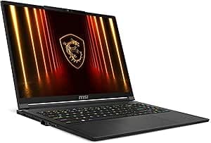 msi Stealth 16 AI A2HWGG-009IT, Notebook Gaming 16" QHD+ 240Hz OLED, Intel Core Ultra 9 285H, Nvidia RTX 5070 8GB GDDR7, 1TB SSD PCIe4, 32GB DDR5, WiFi 7, Win11Home [Layout/Garanzia ITA]+zaino