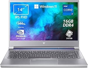 Predator Triton 300 SE PT314-51s-70AY Notebook Gaming, Intel Core i7-11370H, Ram 16 GB DDR4, 512 GB PCIe NVMe SSD, Display 14" FHD IPS 144 Hz, NVIDIA GeForce RTX 3060 6 GB, Windows 11 Home
