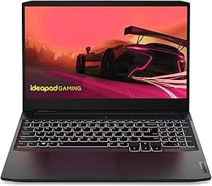Lenovo IdeaPad Gaming 3 Notebook, Display 15.6" FHD, Processore AMD Ryzen 5 5600H, NVIDIA GeForce RTX 3060, 512 GB SSD, RAM 8 GB, Windows 11, Tastiera retroilluminata bianca - Shadow Black