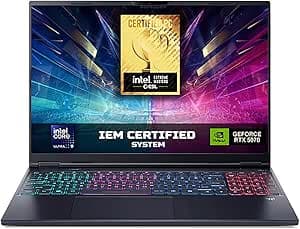 Acer Predator Helios Neo 16S AI PHN16S-71-93J7 Notebook Gaming | 16" OLED 240 Hz, NVIDIA GeForce RTX 5070 Ti 12GB GDDR7, Intel Core Ultra 9 275HX, RAM 32 GB DDR5, 2 TB SSD, Windows 11 Home