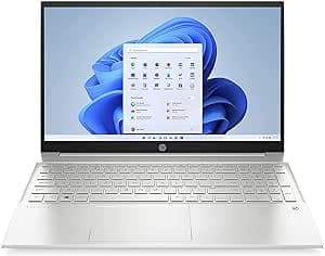 HP - PC Pavilion 15-eh1019nl Notebook, AMD Ryzen 7 5700U, RAM 8 GB, SSD 512 GB, Grafica AMD Radeon, Windows 11 Home, Display 15.6” FHD IPS, Audio Bang & Olfusen, Lettore Impronte Digitali, Argento