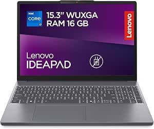 Lenovo IdeaPad Slim 3 Notebook 15" IPS (1920x1200) Intel Core i7-13620H, 16GB RAM, 512GB SSD, WiFi 6, Windows 11, Laptop per Casa, Ufficio, Studio, Uso Quotidiano - Caricatore non incluso