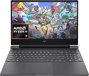 HP Victus 15-fb3000sl, Notebook, AMD Ryzen AI 7 350, 16GB RAM, 1TB SSD, Display 15.6 FHD IPS 144Hz, NVIDIA RTX 5060 8GB, Cam IR TNR 1080p, 3 Mesi di PC Game Pass Inclusi, Windows 11, Grigio