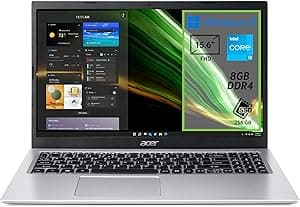Acer Aspire 3 A315-58-36BT PC Portatile, Notebook, Processore Intel Core i3-1115G4, RAM 8 GB DDR4, 256 GB PCIe NVMe SSD, Display 15.6" FHD LED, Intel UHD, Windows 11 Home in S mode, Silver