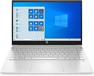 HP Pavilion, 14 Inch Full HD Antiglare Slim IPS, Core i5-1135G7 quad, 8GB RAM, 256GB SSD, Windows 10 Home, 14-dv0205nd, Argento
