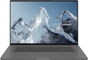 ASUS Zenbook A16 UX3607QA#B0GN3MDYY6, Notebook con display 16" OLED, Glossy,60Hz,Snapdragon® X X1 26 100 Processor, RAM 16GB, 1TB SSD, WIN11 Home, Grigio