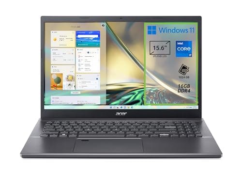 Acer Aspire 5 A515-57-701Q PC Portatile, Notebook, Processore Intel Core i7-12650H, RAM 16 GB DDR4, 1024 GB PCIe NVMe SSD, Display 15.6" IPS FHD LED LCD, Scheda Grafica Intel UHD, Windows 11 Home